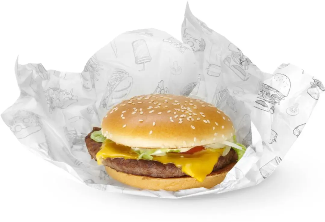 HENDI Vetbestendig Papier Fast-Food Patroon 250x350mm - 500 Stuks