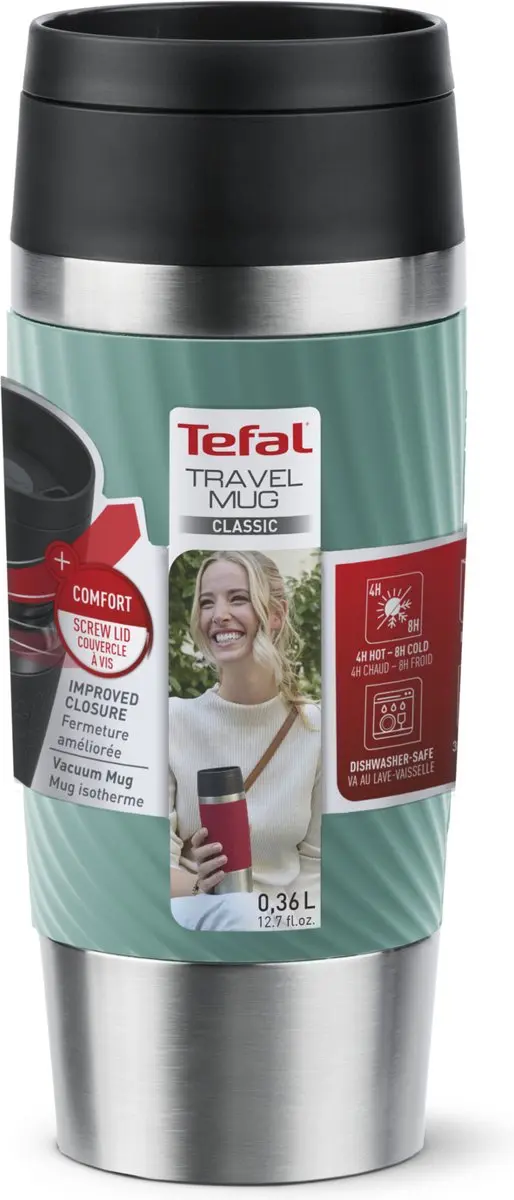 Tefal Travel Mug Classic Twist N2024310 Thermosfles 360ml - Groen