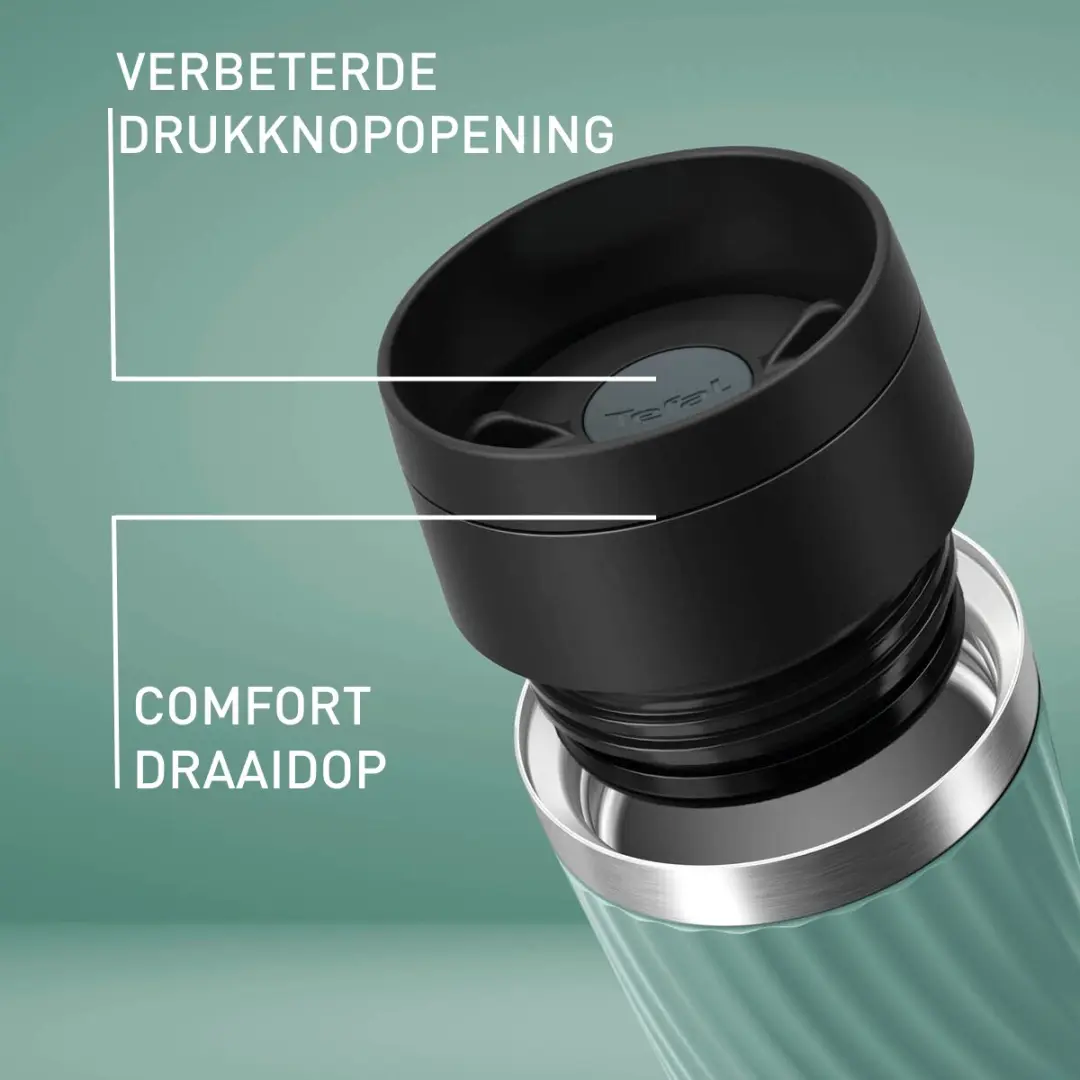 Tefal Travel Mug Classic Twist N2024310 Thermosfles 360ml - Groen
