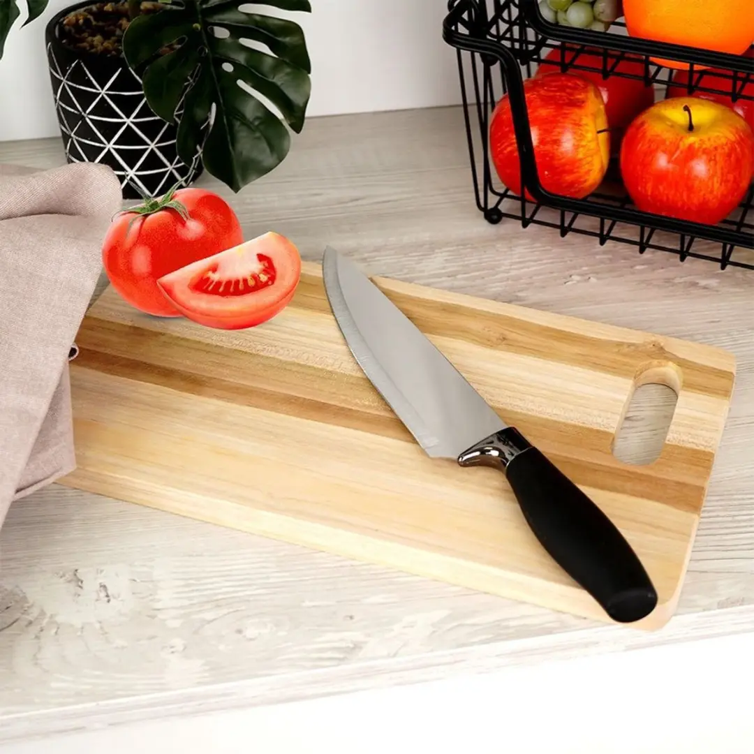 Excellent Houseware Koksmes 33cm RVS - Zwart