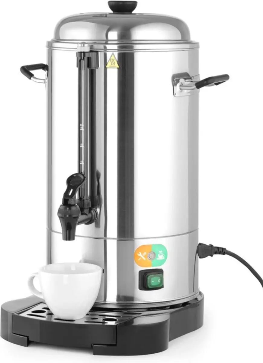 HENDI Dubbelwandige Percolator 10L - Roestvrij staal