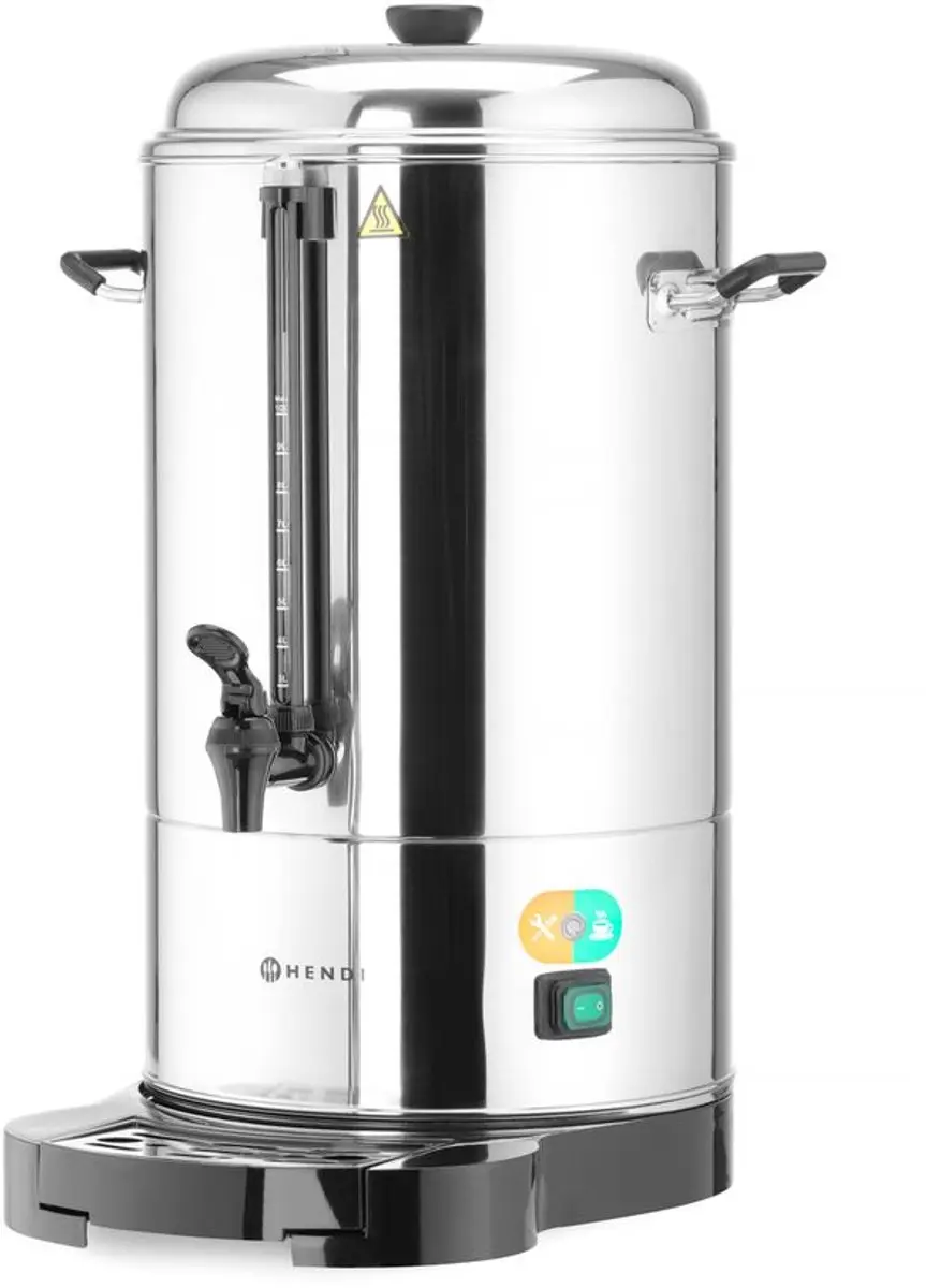 HENDI Dubbelwandige Percolator 10L - Roestvrij staal