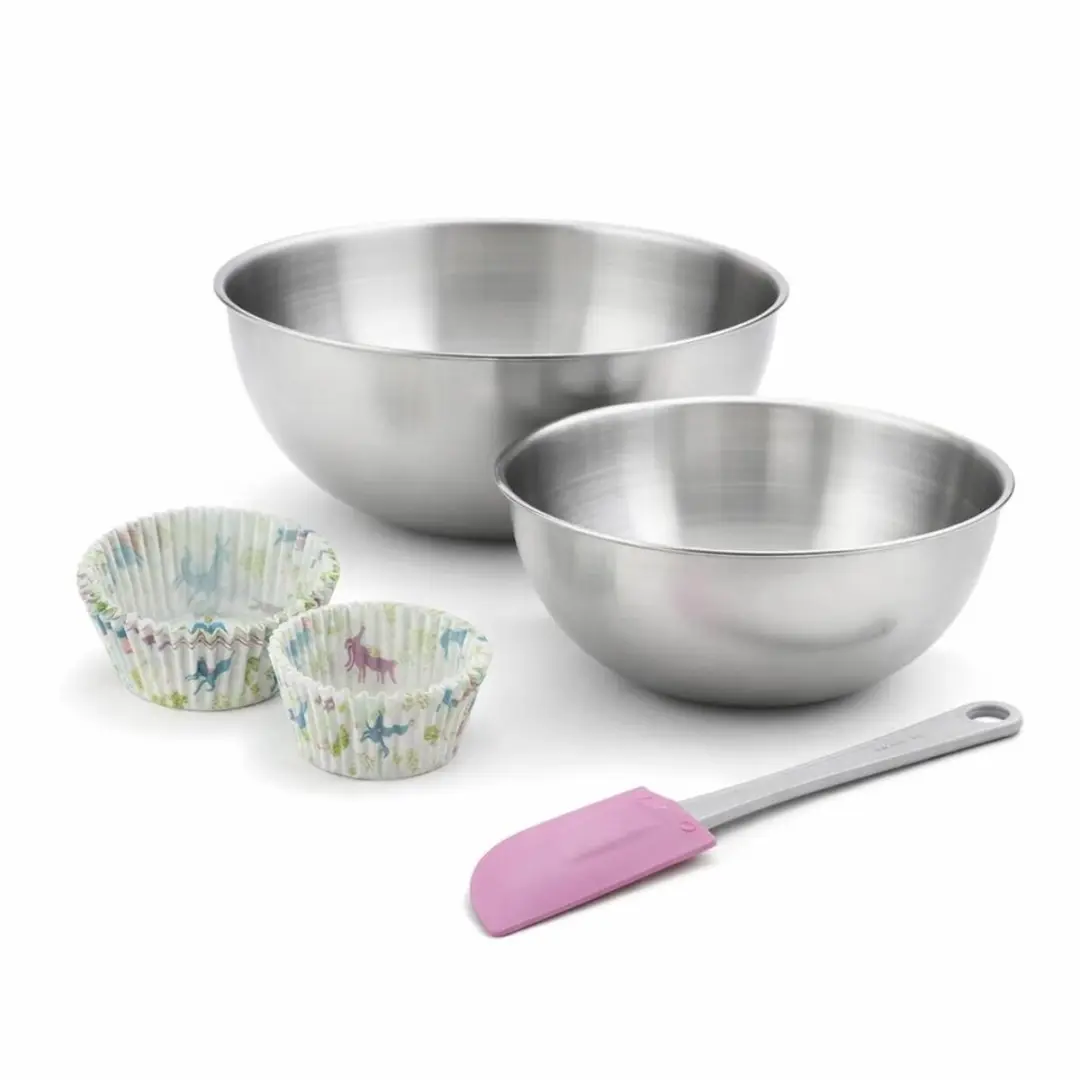 Zenker Muffinvormpjes Set - 50 Stuks met RVS Kommen & Spatel