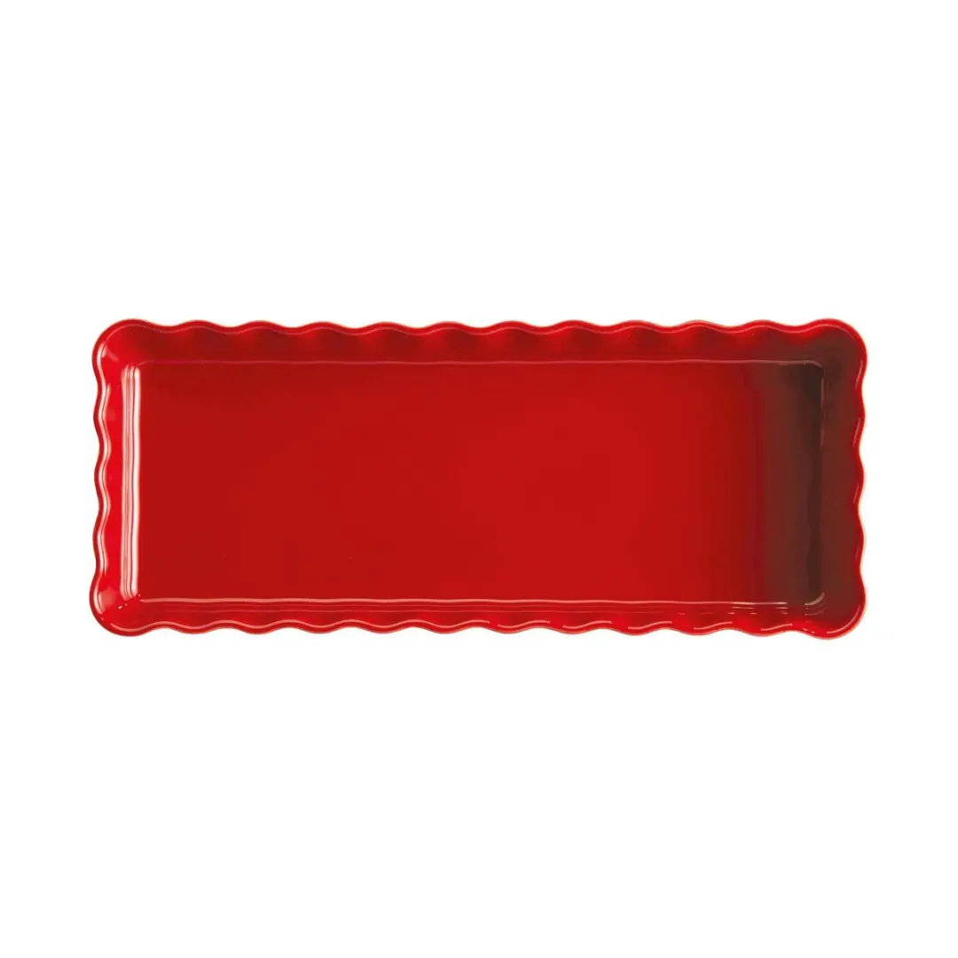 Emile Henry Taartvorm Grand Cru 36x15cm - 1.3L - Rood