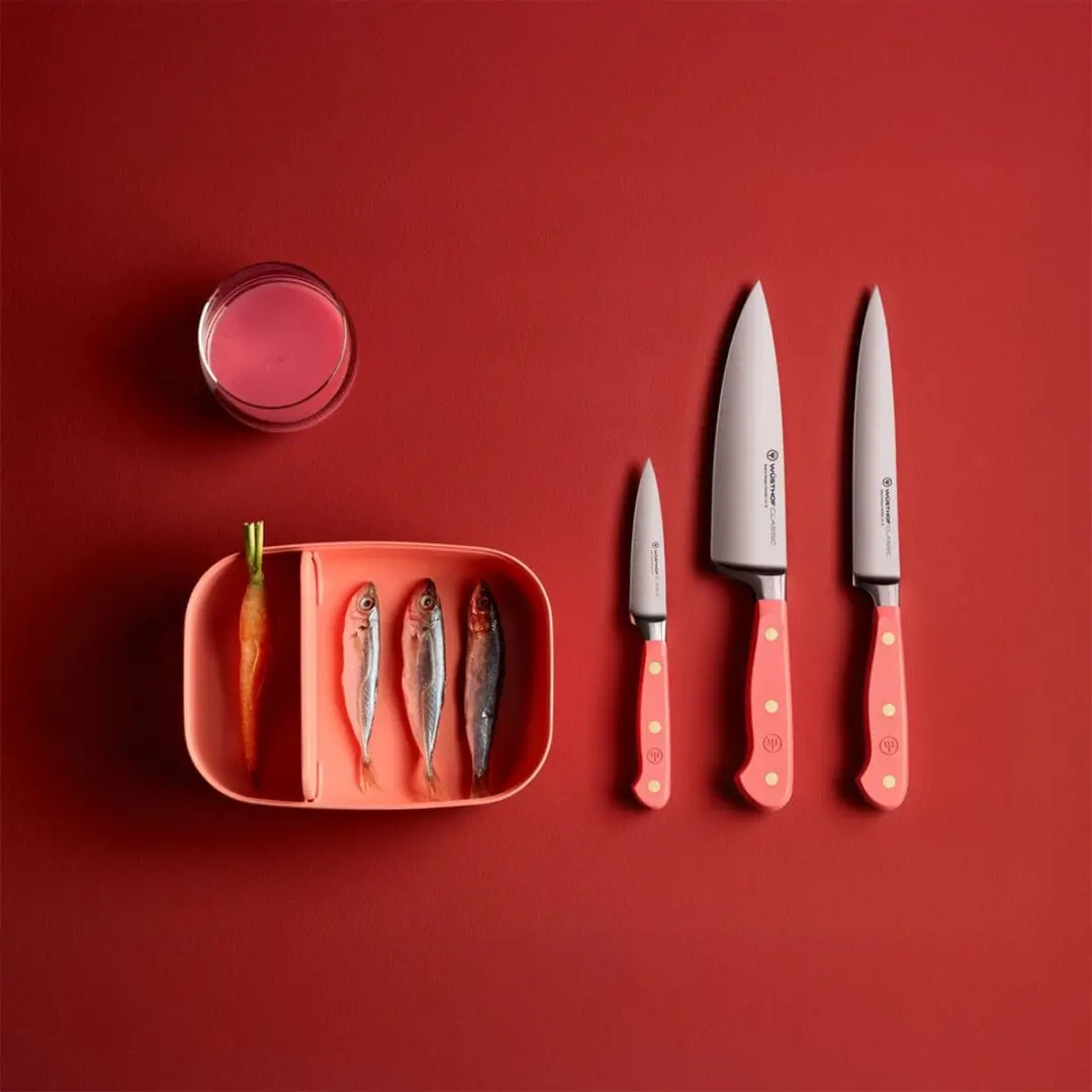 Wusthof Classic Colour 7-delig Messenset - Coral Peach - 8 Stuks