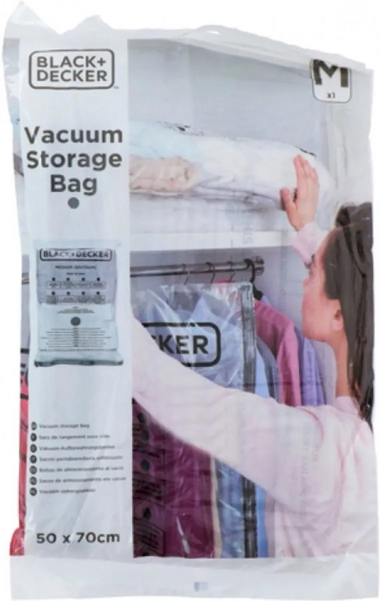 BLACK+DECKER Vacuüm Opbergzak 50x70cm