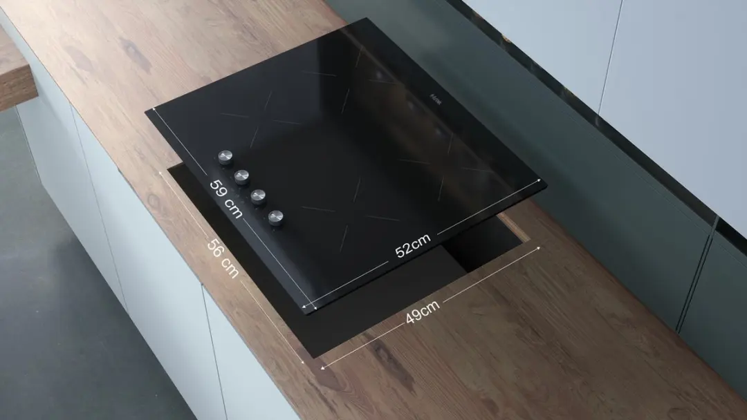 Etna KI560KZT Inductiekookplaat 4 Zones - 59cm - Zwart