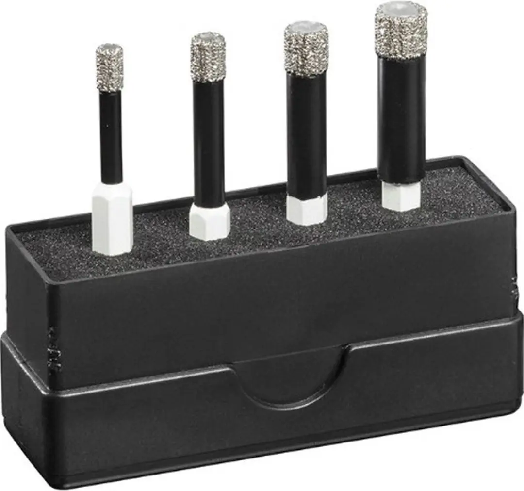 Carat ETDCSET010 Diamantboorset - 4-delig 6/8/10/12mm