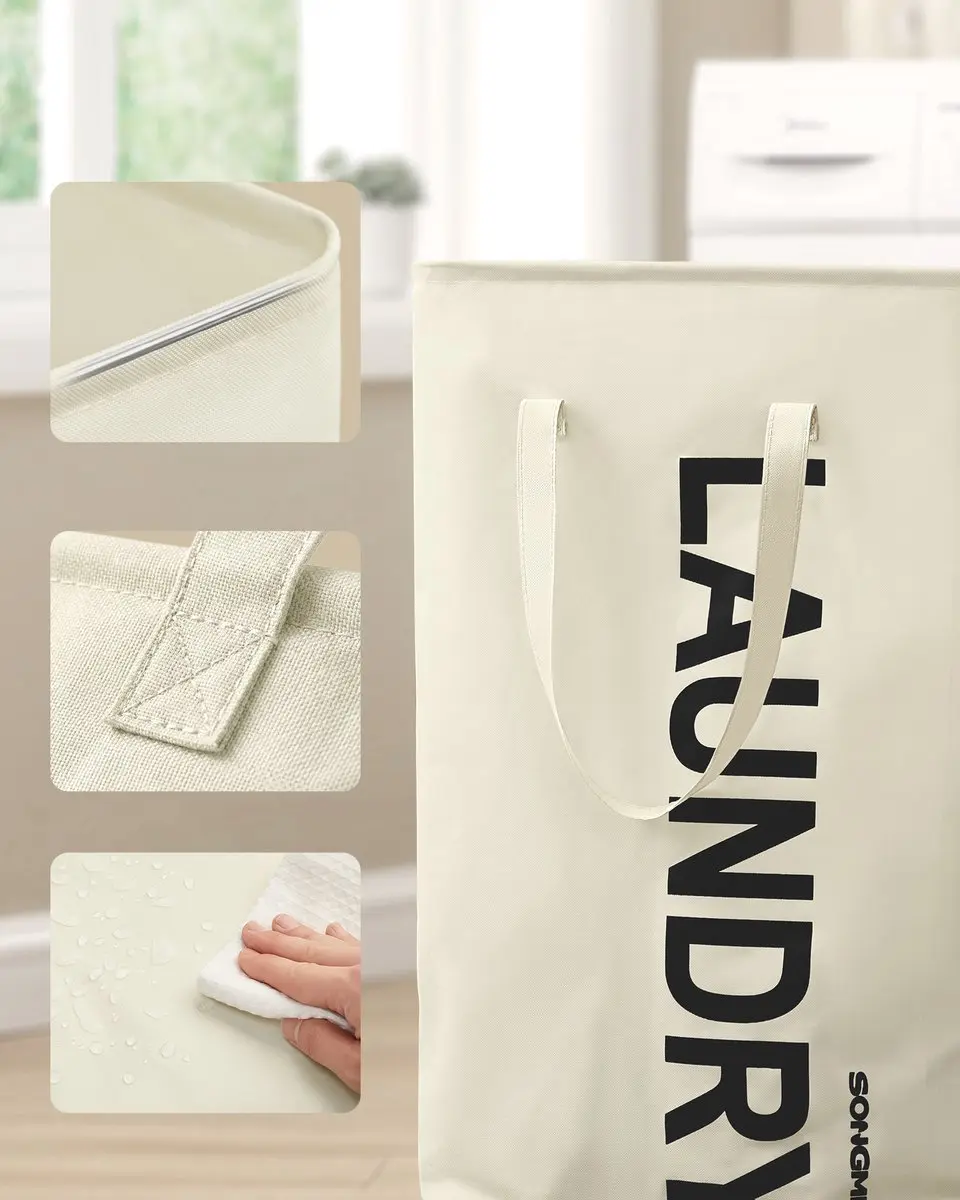 Songmics RLH001WD01 Opvouwbare Wasmand 80L - Waterafstotend