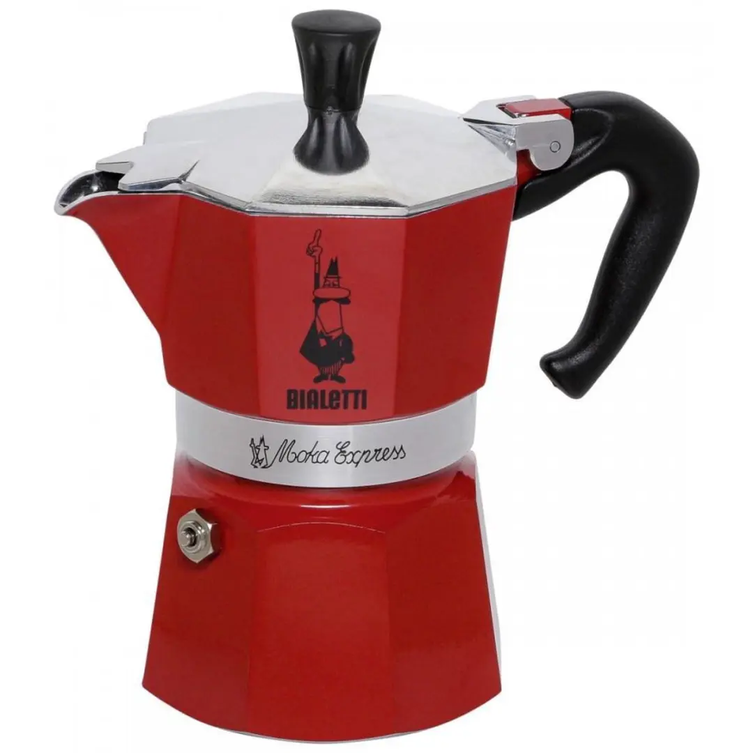 Bialetti Moka Express 3 Kops - Rood