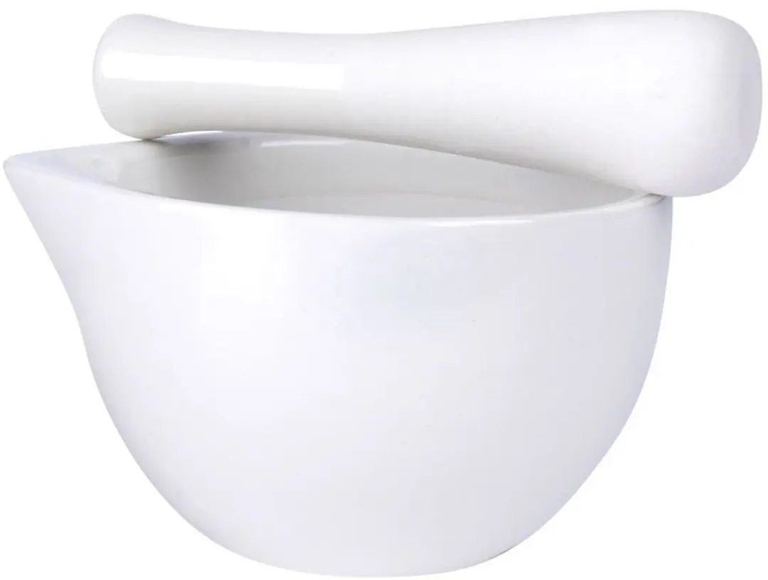 Excellent Houseware Porseleinen Vijzel 11cm - Wit