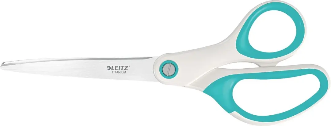 Leitz WOW Titanium Roestvrijstalen Schaar - IJsblauw