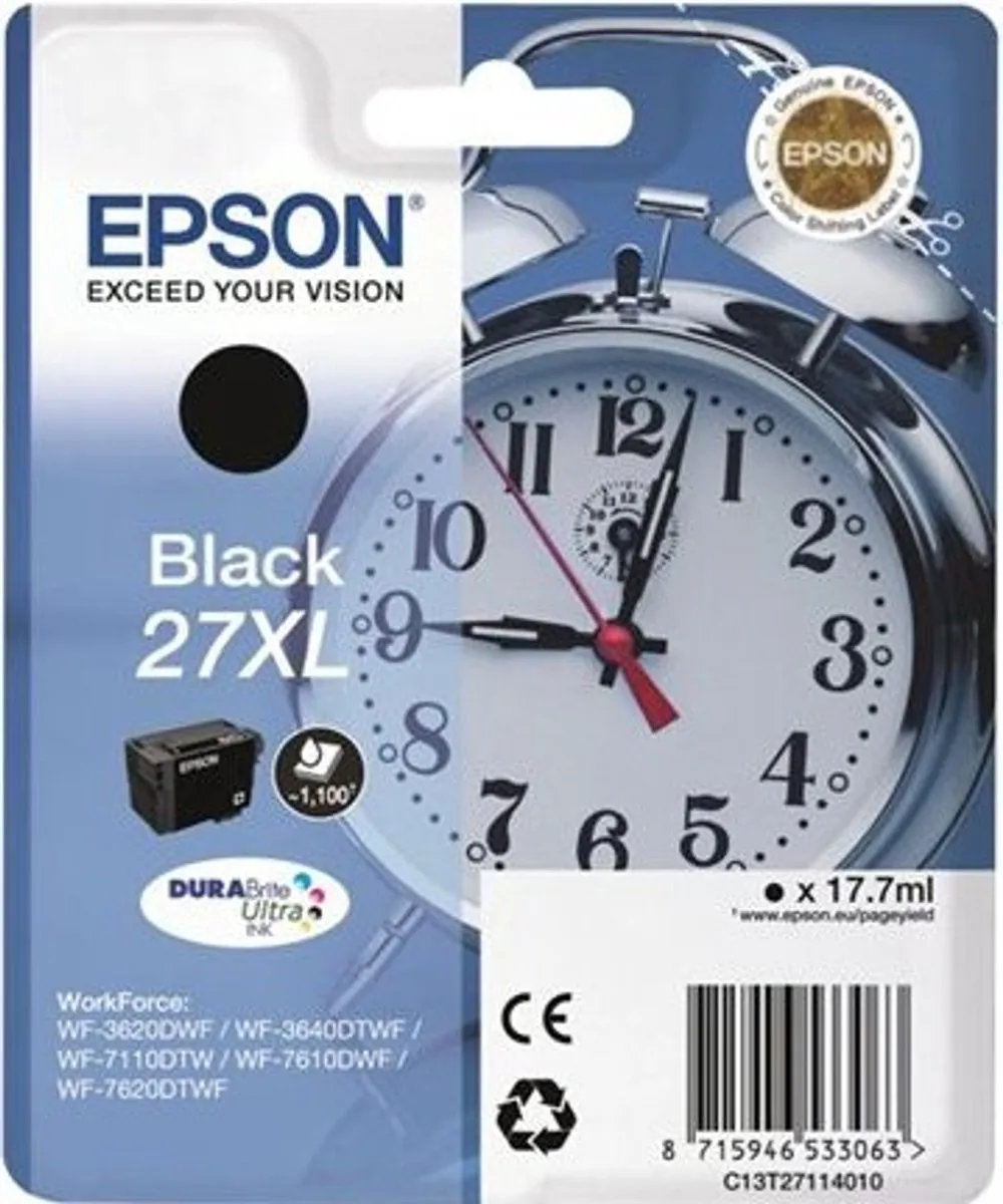 Epson DURABrite Ultra 27XL C13T27114020 Inktcartridge