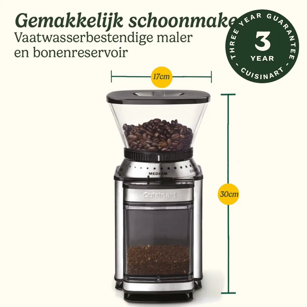 Cuisinart DBM8V2E Koffiemolen - 18 Maalstanden - Zwart