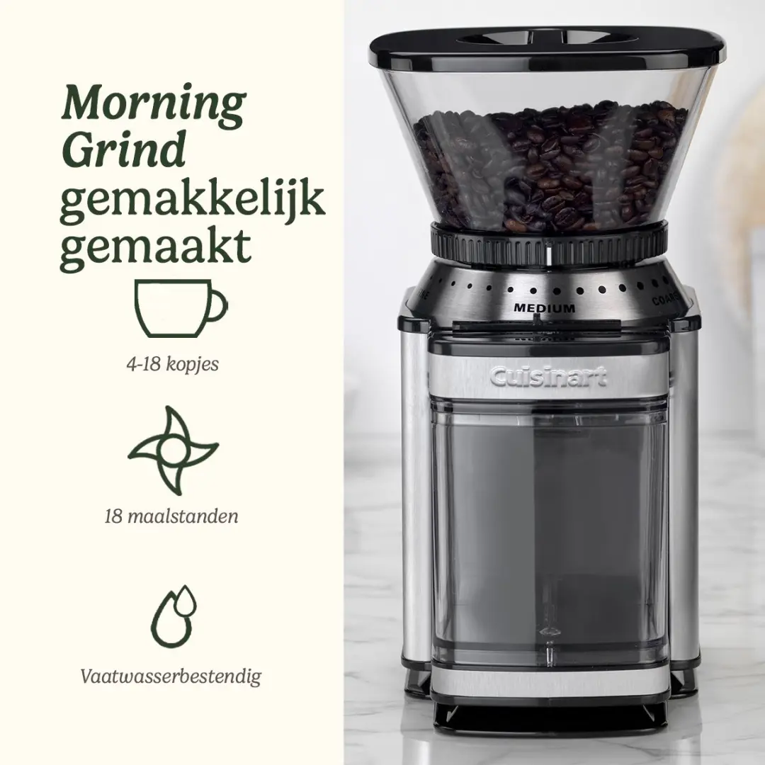 Cuisinart DBM8V2E Koffiemolen - 18 Maalstanden - Zwart