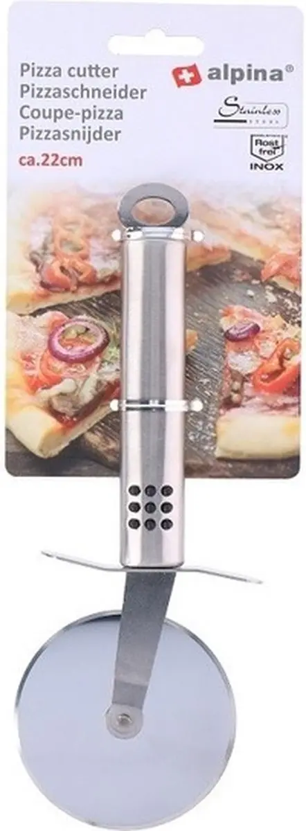 Alpina Pizzasnijder RVS 22cm