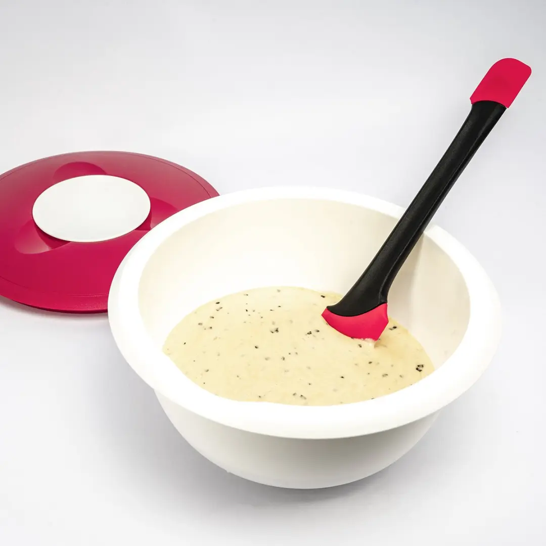 Westmark Kook- en Deegschraper Duo - Siliconen - Zwart/Rood