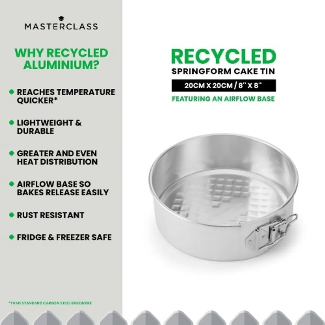 Masterclass Gerecycled Aluminium Springvorm 20cm - Zilver