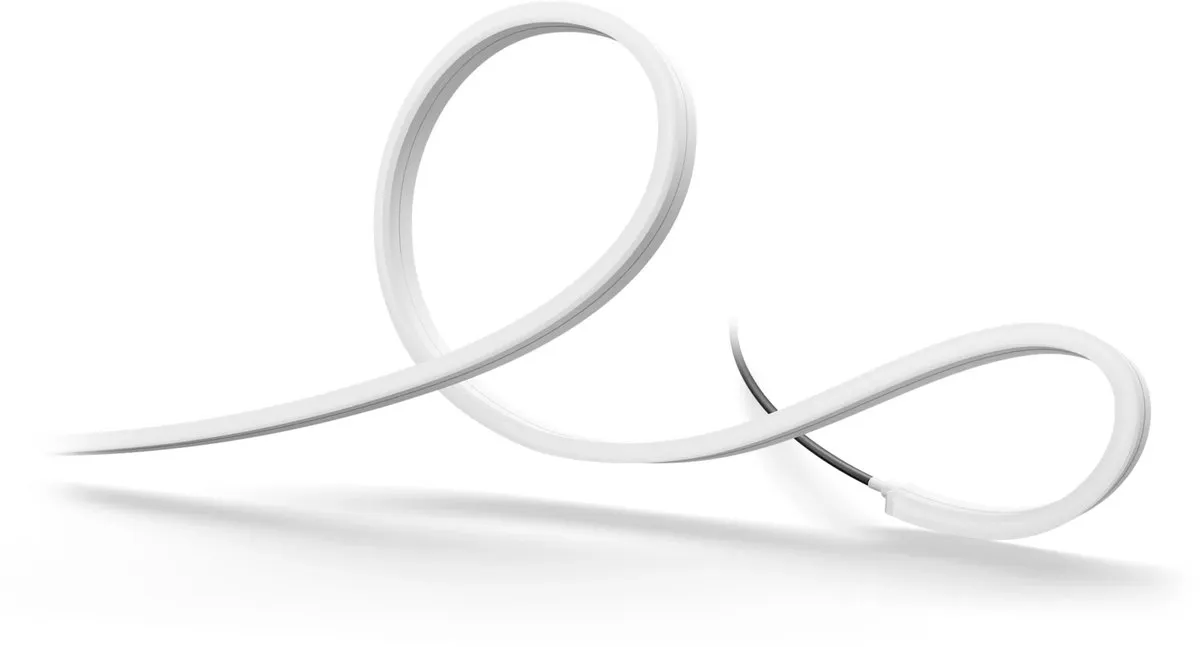 Philips Hue Neon LED strip voor buiten 10 m, Nauwkeurige kleurovergangen van Chromasync™ Helder, echt wit licht 1100 lumen