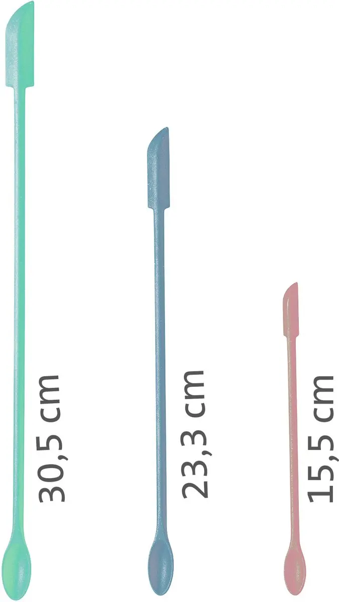 Westmark Slim Silicone Spatels - 3 Stuks - Blauw/Roz/Turkoois