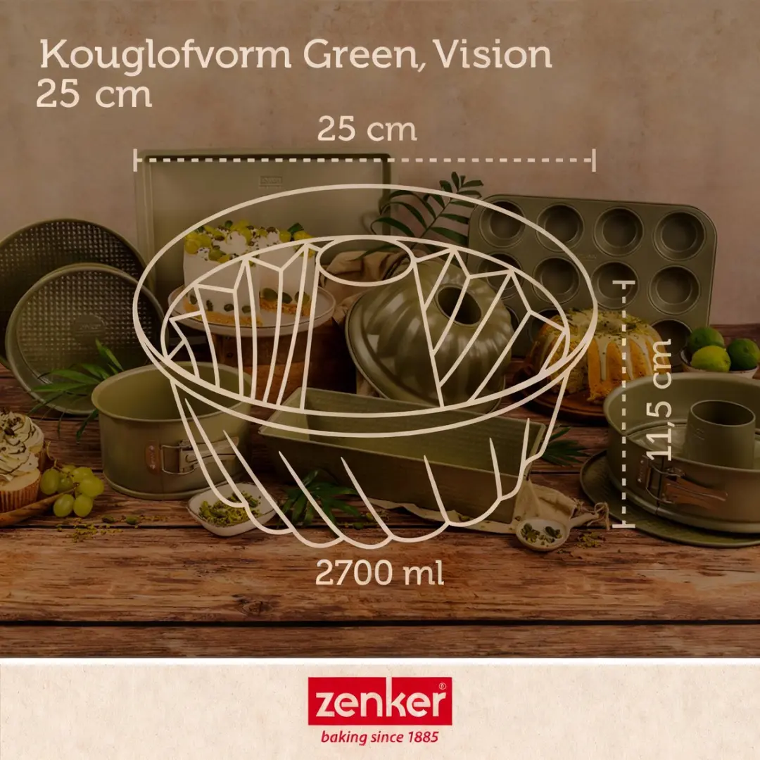 Zenker Green Vision Kouglofvorm 25 cm