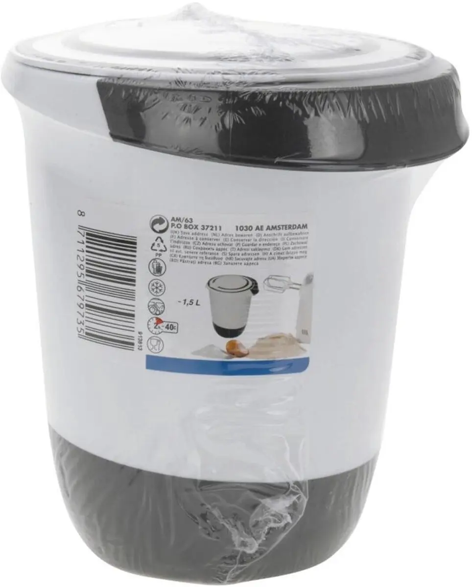 Excellent Houseware Beslagkom 1500ml - Zwart