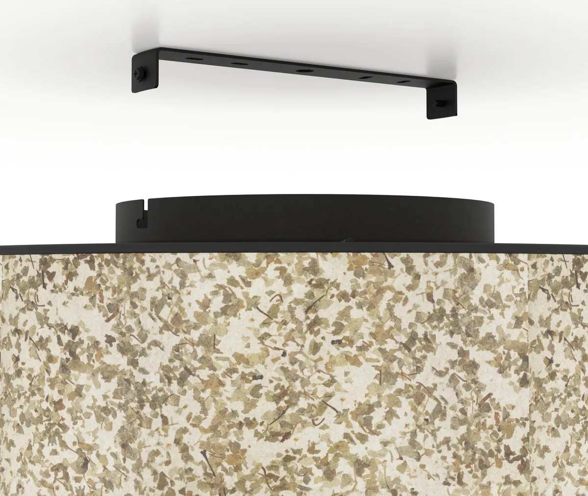 Eglo Butterburn Plafondlamp Ø38cm - Zwart/Beige