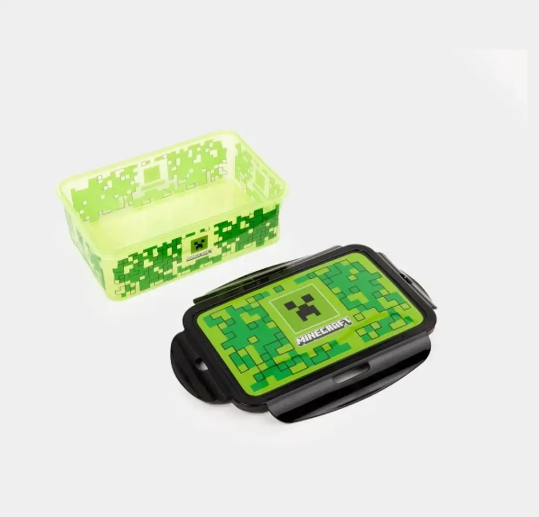 Minecraft Thunderstruck Lunchbox - 1,07L Groen/Zwart