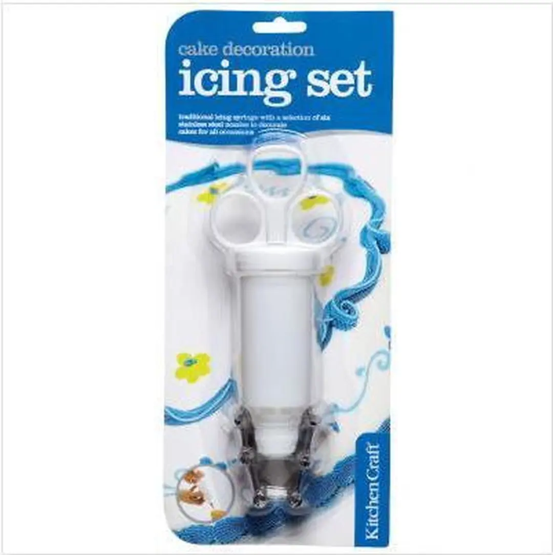 KitchenCraft Glazuur Spuit met Spuitmonden - RVS