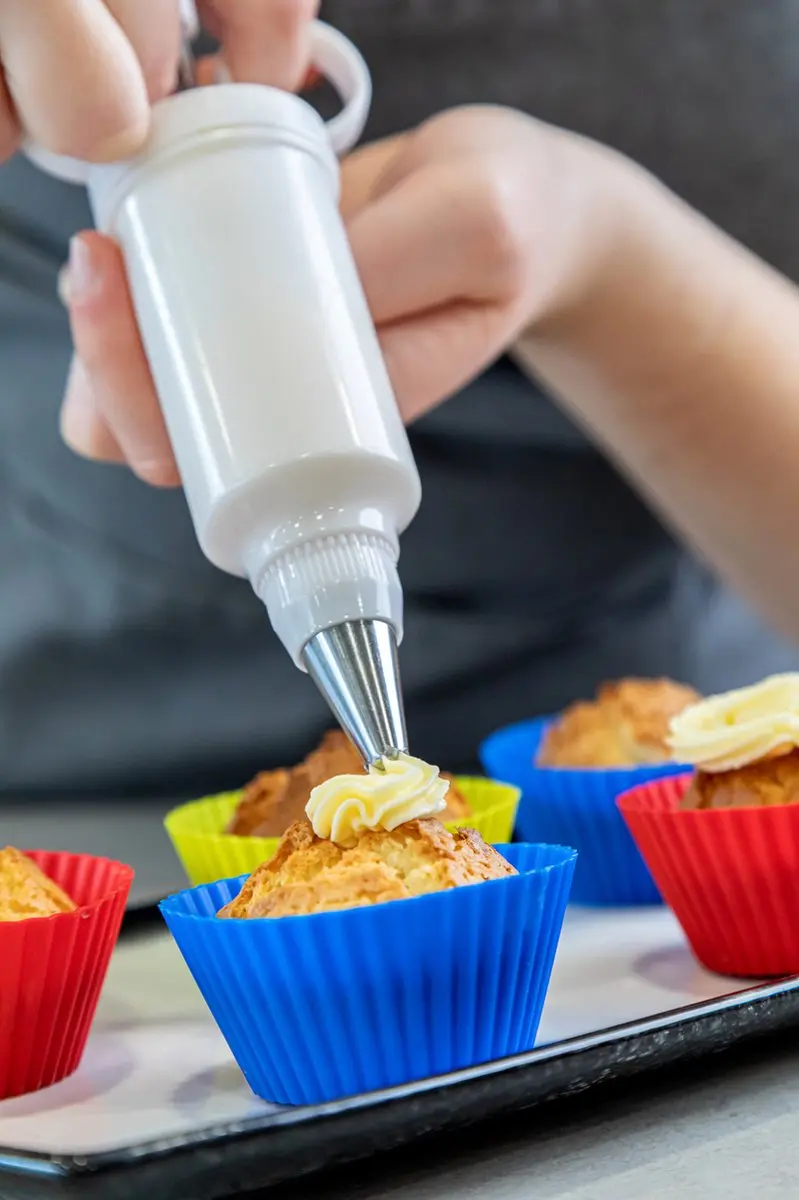 KitchenCraft Glazuur Spuit met Spuitmonden - RVS
