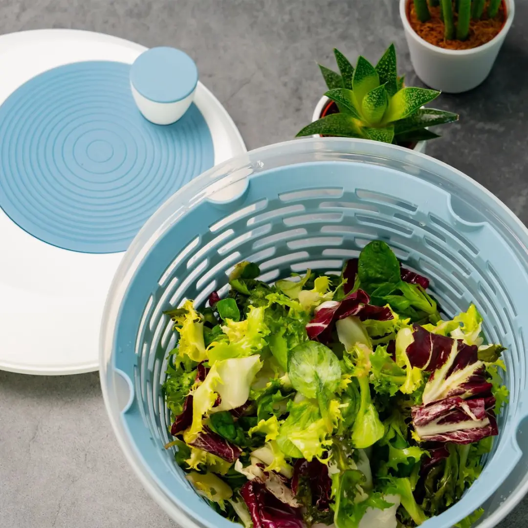 Westmark Slacentrifuge Spinderella 4,4L - Ø23,5cm - BPA-vrij - Blauw/Transparant