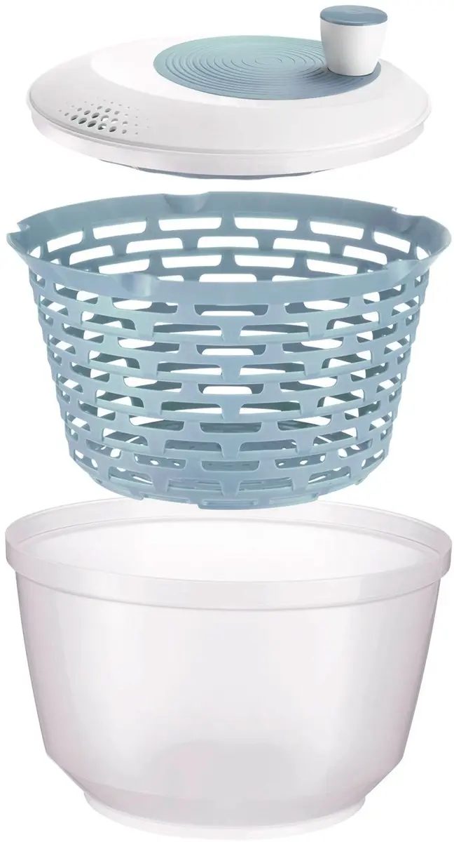 Westmark Slacentrifuge Spinderella 4,4L - Ø23,5cm - BPA-vrij - Blauw/Transparant