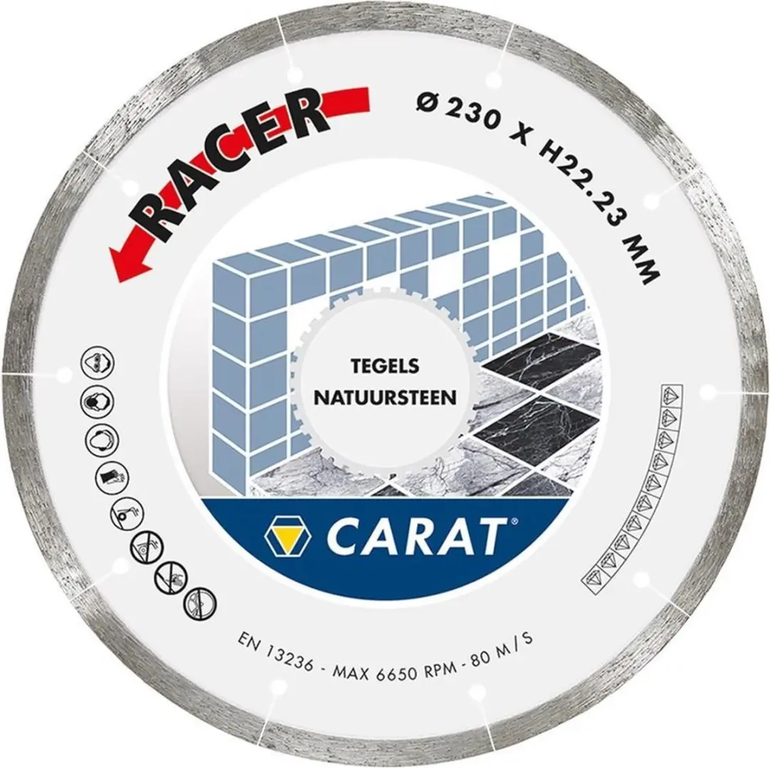 Carat CDBM230300 Diamantschijf Natuursteen/Tegels 230x22,23mm