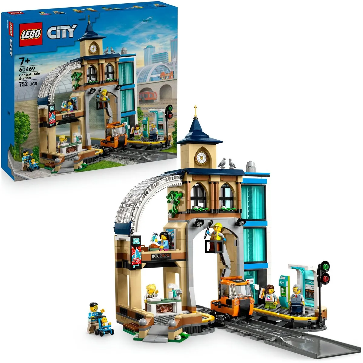 LEGO City Centraal Station 60469 - 752 Stukken - 6 Minifiguren