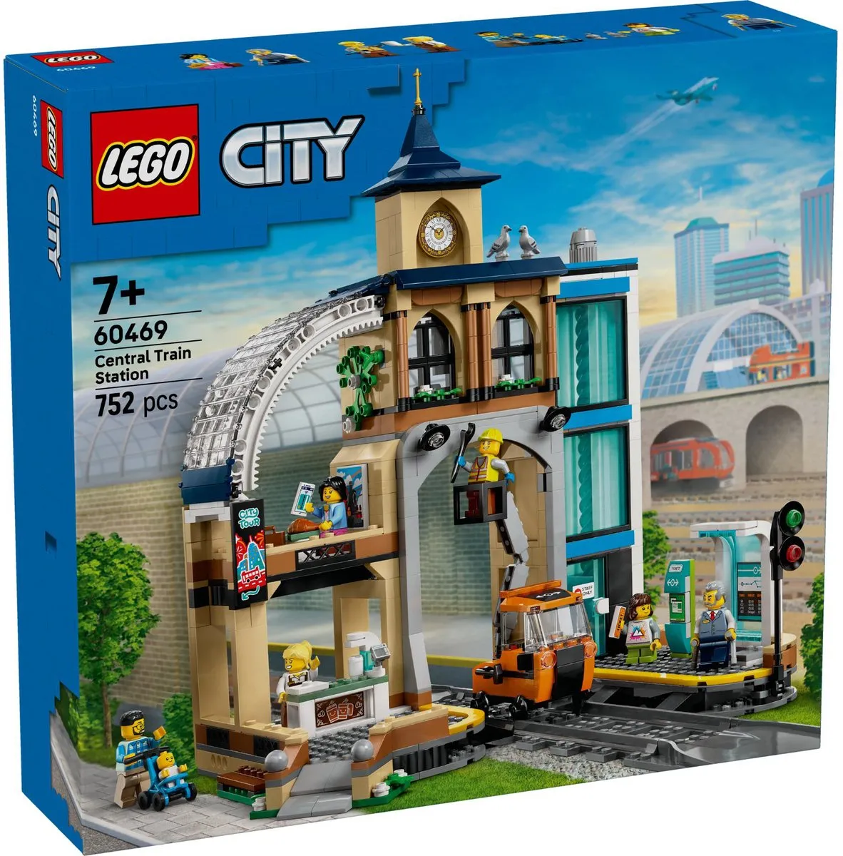 LEGO City Centraal Station 60469 - 752 Stukken - 6 Minifiguren