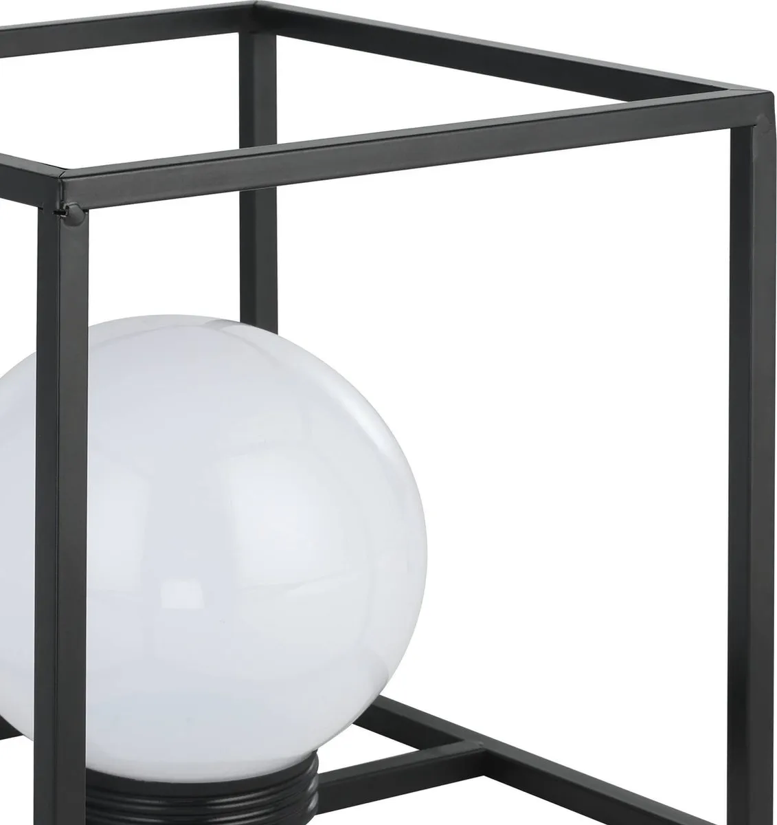 Eglo Zonne Tuinlamp LED - 1 Lichtpunt - Ø25cm - Zwart/Wit