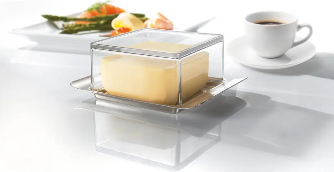 GEFU Brunch Botervloot 125g - RVS/Kunststof - 14x8cm