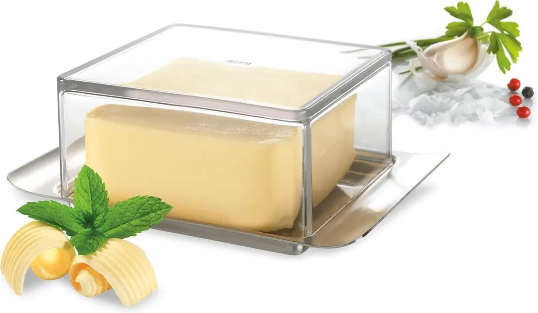 GEFU Brunch Botervloot 125g - RVS/Kunststof - 14x8cm