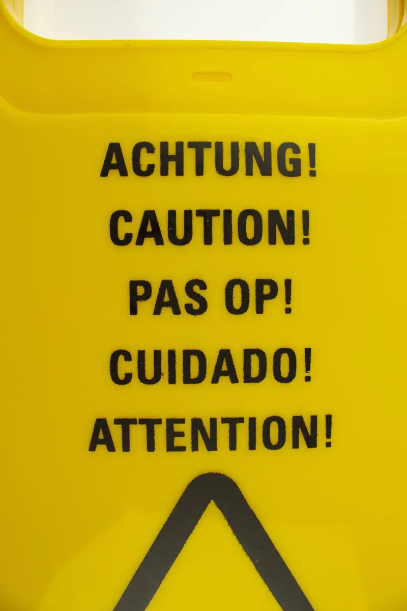 Westcott Waarschuwingsbord Natte Vloer AC-P10007 - Geel