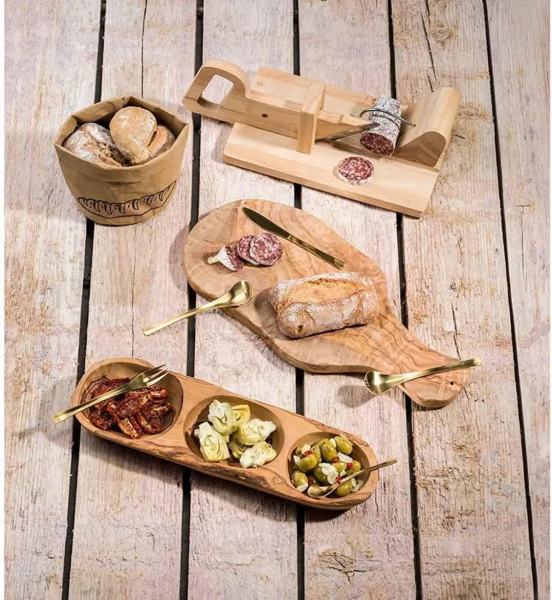 Cosy&Trendy Houten Salamisnijder Naturel