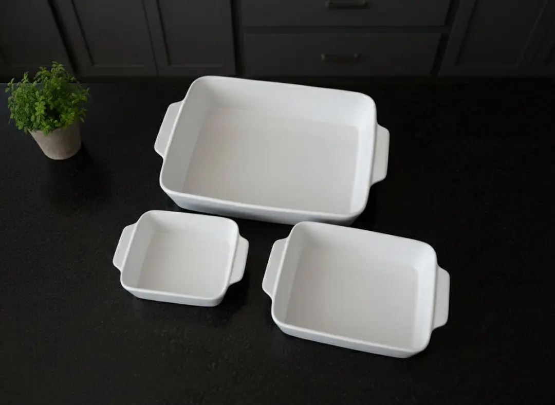 Cookinglife Ovenschalen Set 3-delig - 0,7/1,8/3,5L Wit - afbeelding 4 van 4