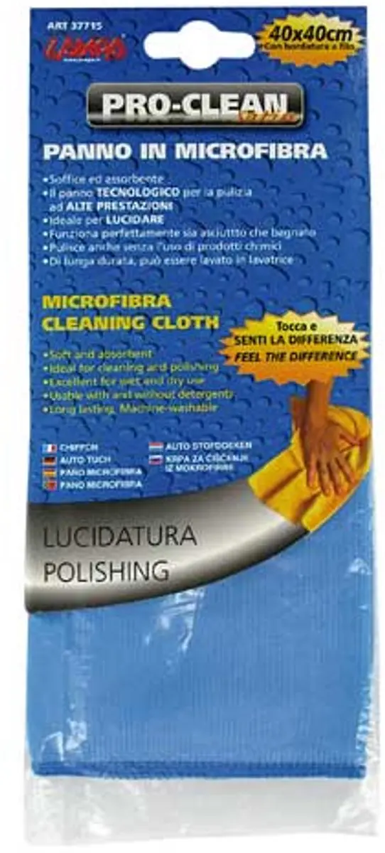 Lampa Pro-Clean Microvezeldoek 40x40cm - Blauw