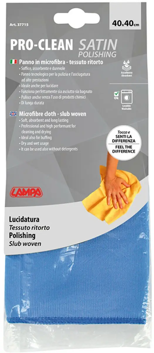 Lampa Pro-Clean Microvezeldoek 40x40cm - Blauw