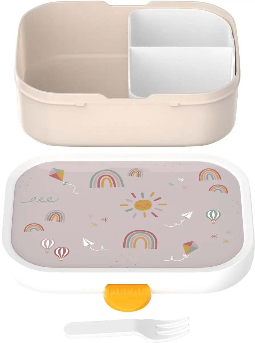 Mepal Campus Lunchbox 750ml - 3 Vakken - Sunshine & Rainbow