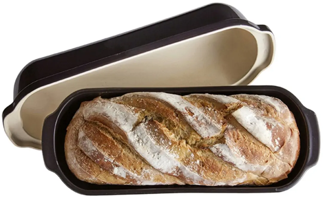 Emile Henry Grand Cru Broodbakvorm - 39x16x15cm - Zwart
