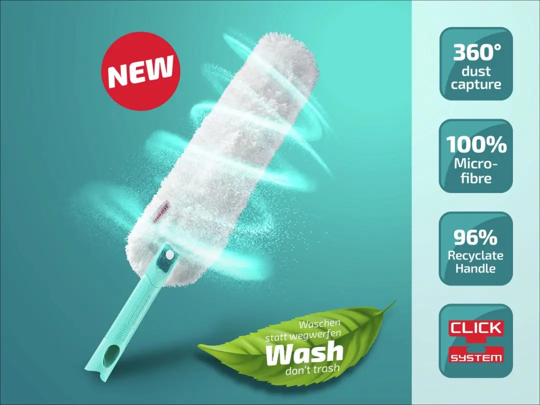Leifheit Superduster XL Plumeauset - 2 Wasbare Overtrekken - Microvezel