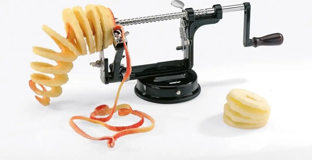 GEFU 3-in-1 Appelschiller - Appelsnijder & Ontkerner - Zwart