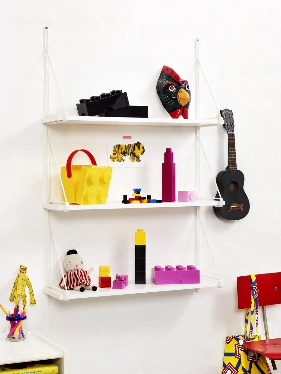 LEGO Opbergbox Mini Brick 4 - Geel