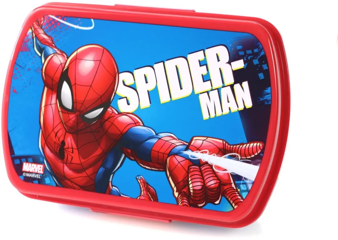 Marvel Spider-Man Junior Broodtrommel 0.5L - Blauw/Rood