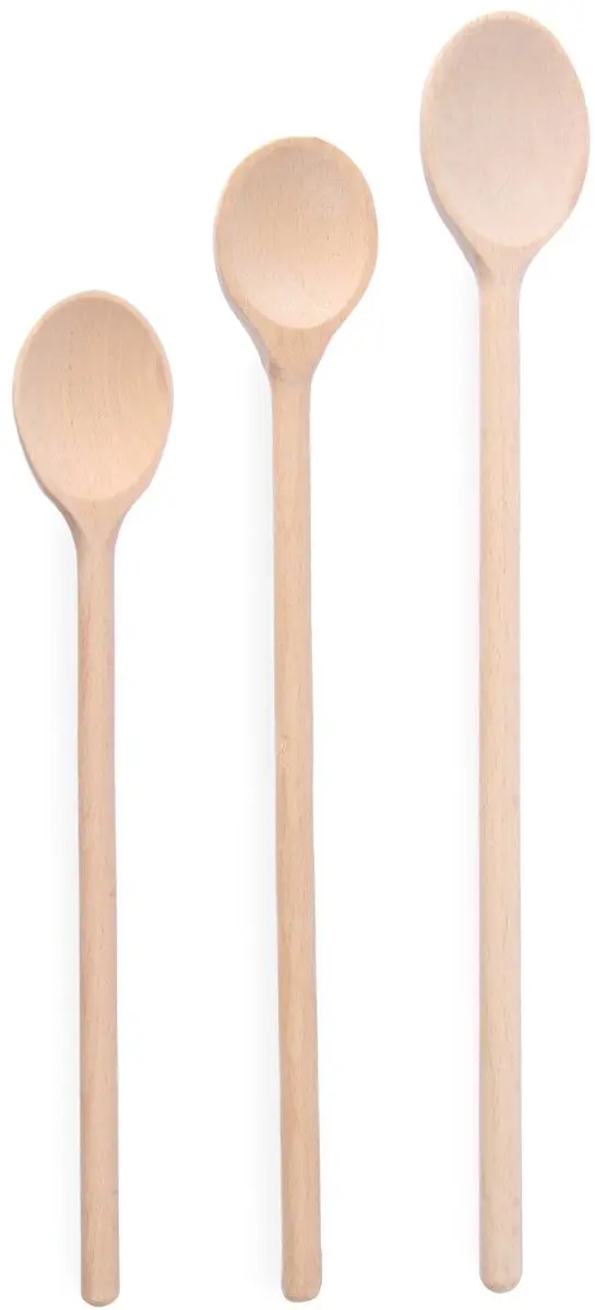 Hendi Houten Lepels Set - 3 Stuks - Beukenhout